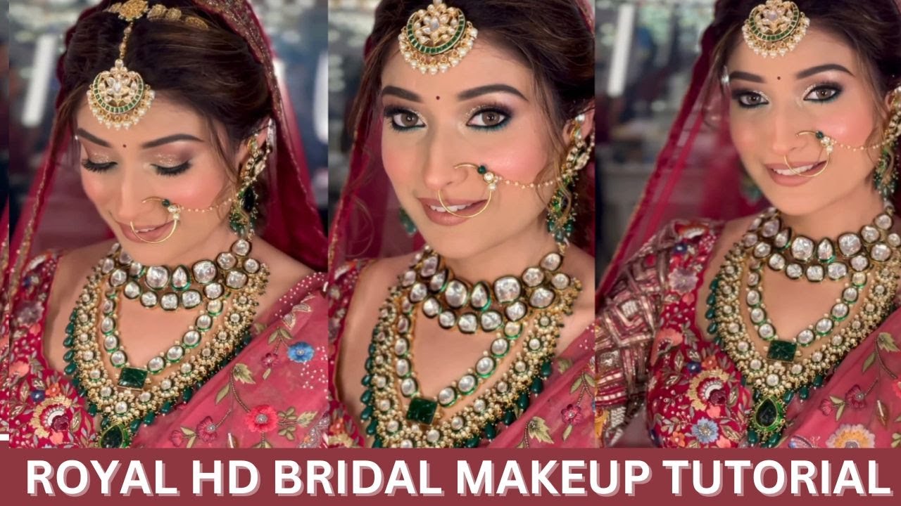 How to do GLOSSY BRIDAL makeup by @AarushiOswalMakeup in simple steps