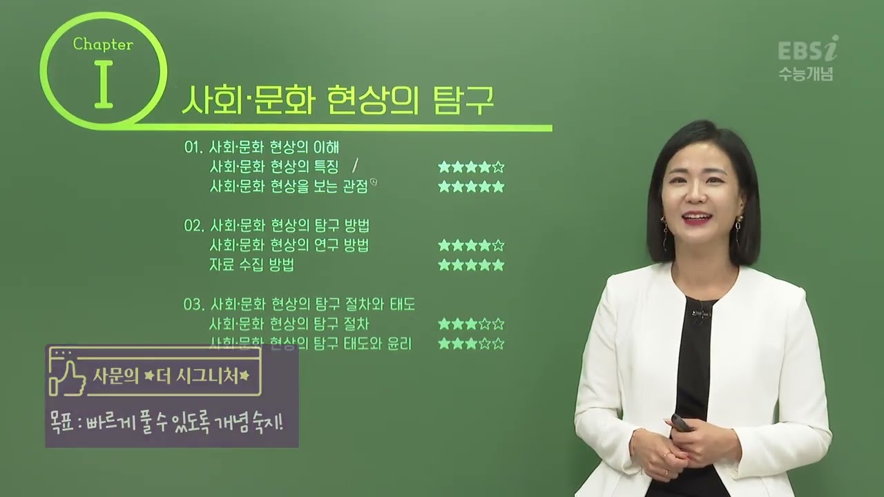 2023 수능개념 김지선의 더 시그니처 사회문화 01강 사회문화현상이란