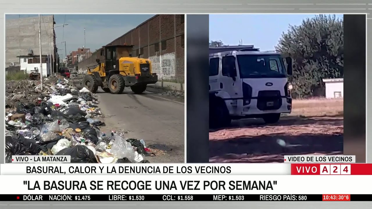 📢  VIVIR ENTRE DESPERDICIOS EN LA MATANZA: LA MUNICIPALIDAD ARROJA LOS DESPERDICIOS EN PLENA CALLE