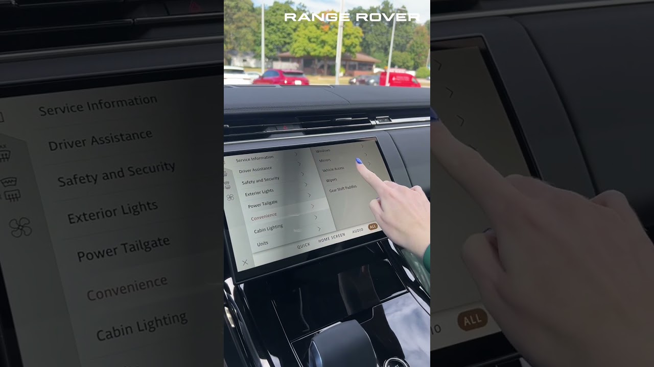 How to turn on/off automatic access height #rangerover #2025rangerover #landrover