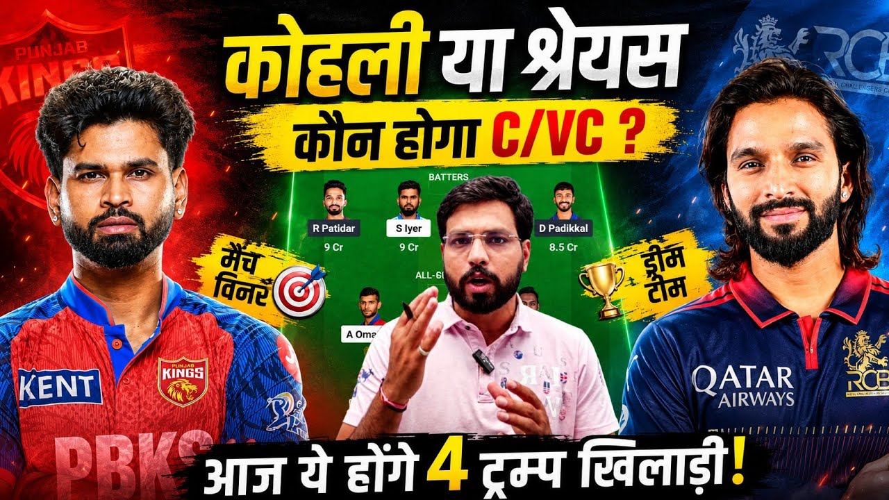 RCB vs PBKS Dream11 Team Prediction || Punjab Kings vs Royal Challengers Bengaluru Match Prediction 