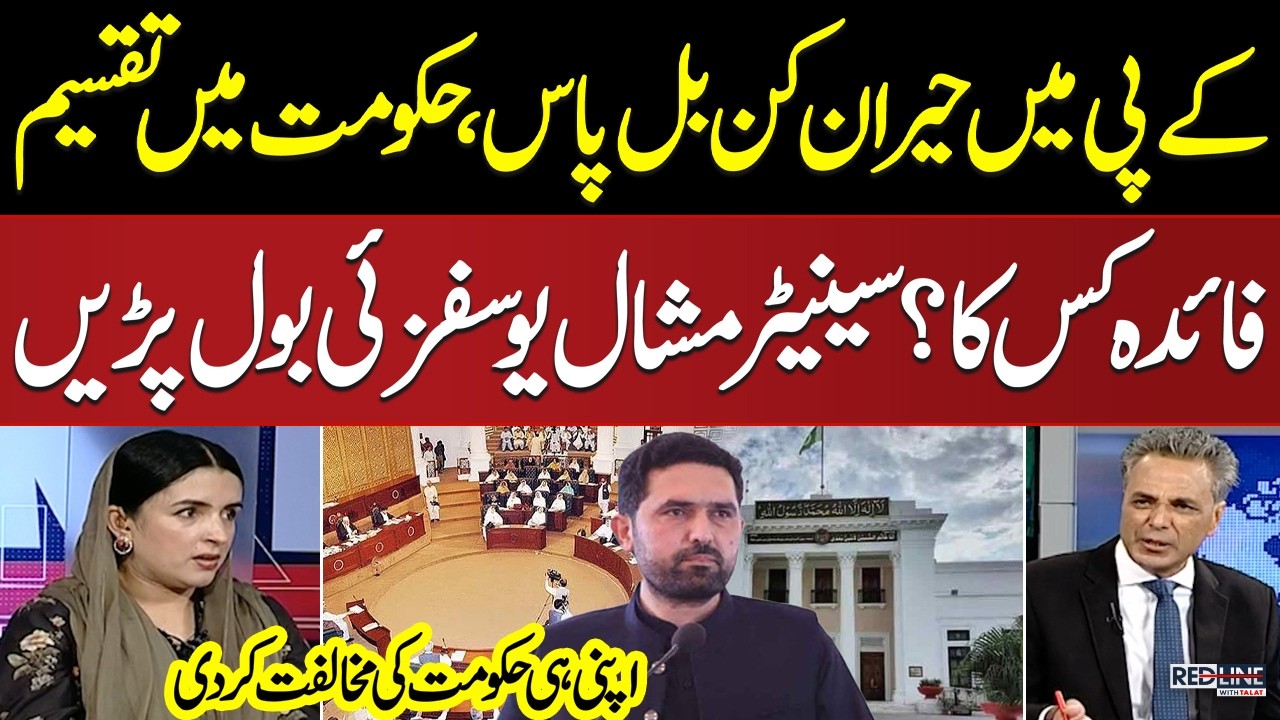 KP Assembly's New Bill Sparks Debate | Mashal Yousafzai Lashes Out at KP Government | Red Line
