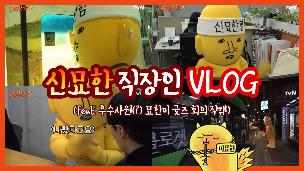 신묘한 직장인 VLOG (feat. 우수사원(?) 묘한이 굿즈 회의 직캠)