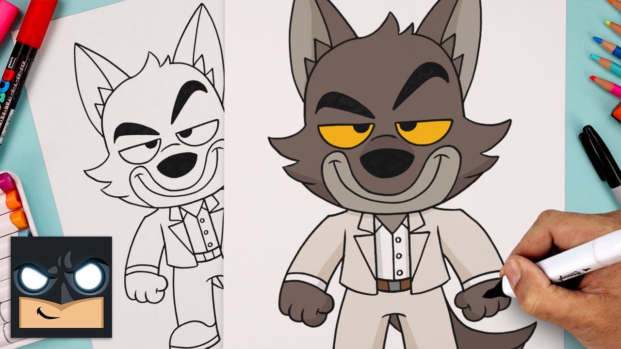 How To Draw Mr Wolf | The Bad Guys