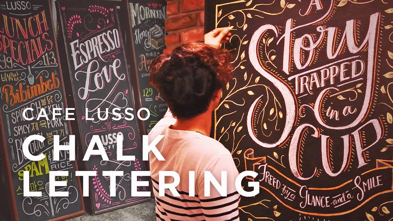 Cafe Lusso Chalk Lettering x Neil Torres