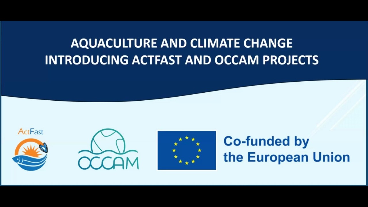 Webinar: Aquaculture and Climate Change - Introducing ActFat and OCCAM projects