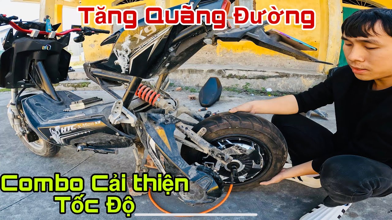 Xe Điện || Combo cải thiện Tốc Độ - Tăng Qu&atilde;ng Đường cho Xmen Zin