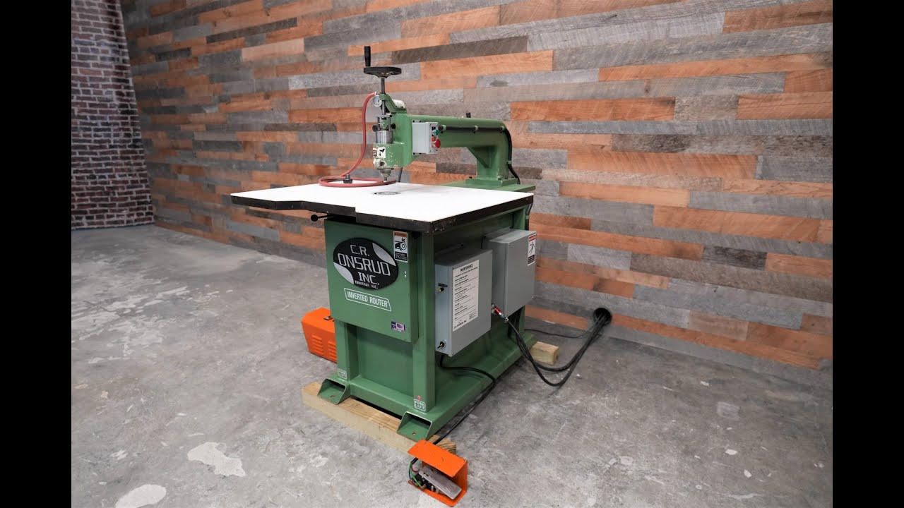 CR Onsrud 36210 Inverted Router W/Vacuum Pump