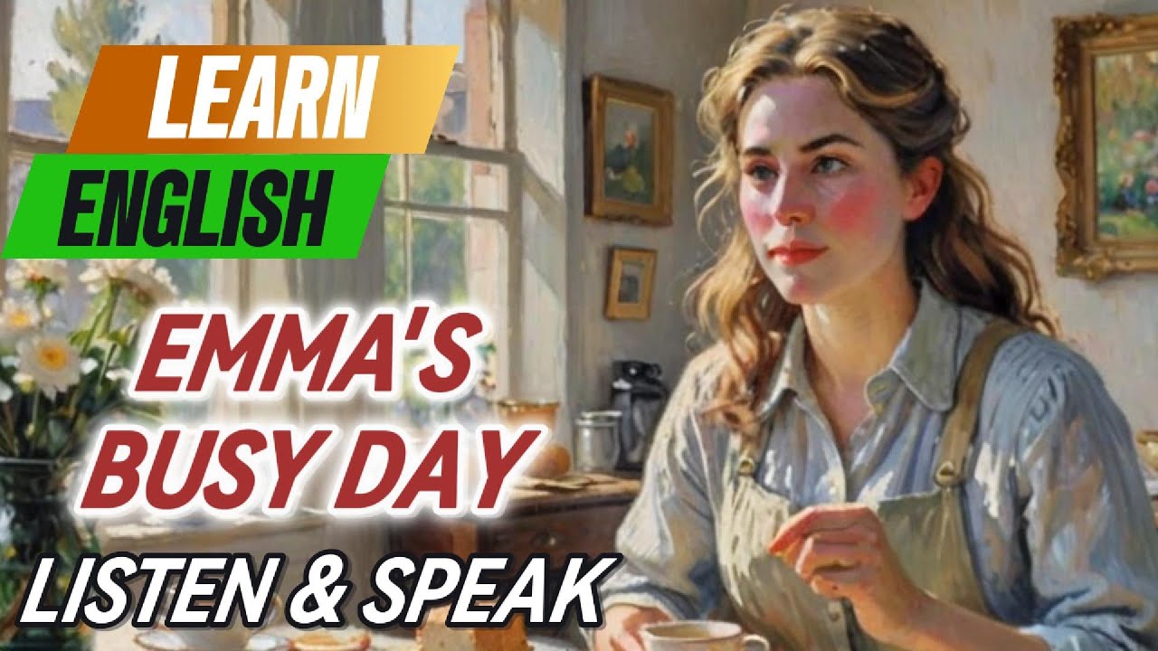 Emma's Busy Day | Improve Your English | English Listening Skills - Speaking Skills.