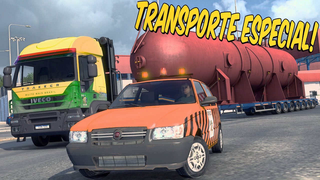 IVECO TRAKKER NA CARGA ESPECIAL - SUFOCO NA CIDADE DE MIRASSOL - ETS 2 MODS BR