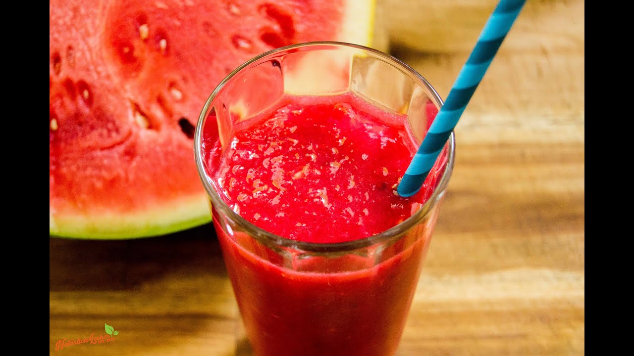Wassermelonen-Himbeer Smoothie -- Rezept und Anleitung