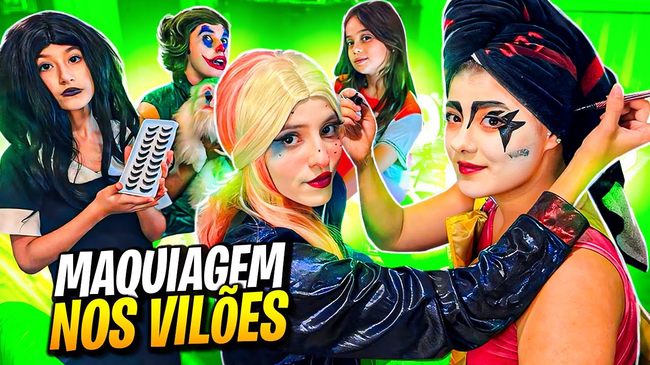 OS SUPER VILÕES E MINI VILÃS FIZERAM MAQUIAGENS ASSUSTADORAS