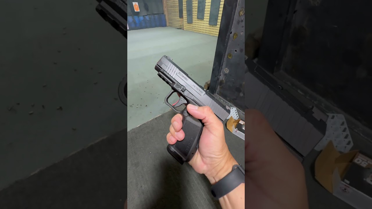 On the range with the Canik Mete MC9 LS #canik #mc9ls