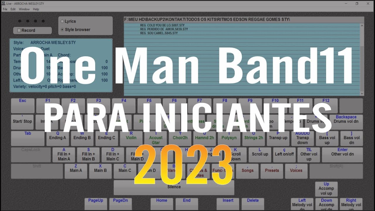 APRENDA A USAR O ONE MAN BAND 2023 PASSO A PASSO