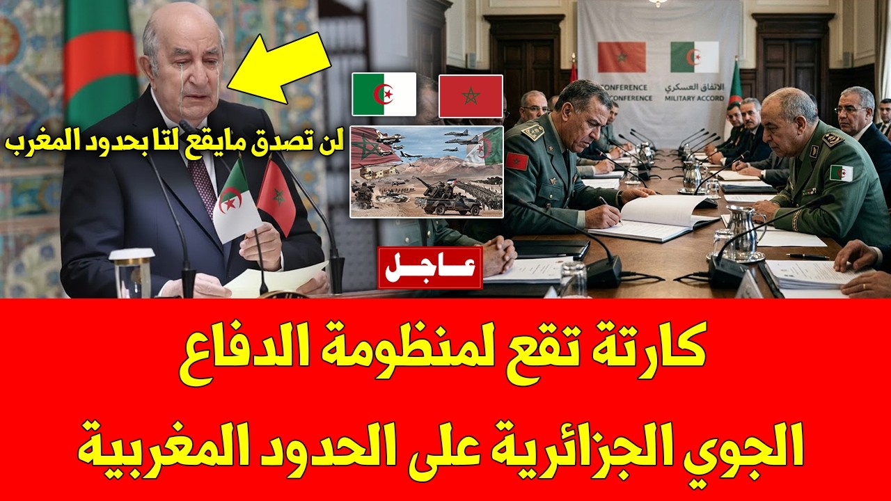 عاجل شاهد كارتة تقع لمنظومة الدفاع الجوي الجزائرية على الحدود المغربية - شاهد التفاصيل