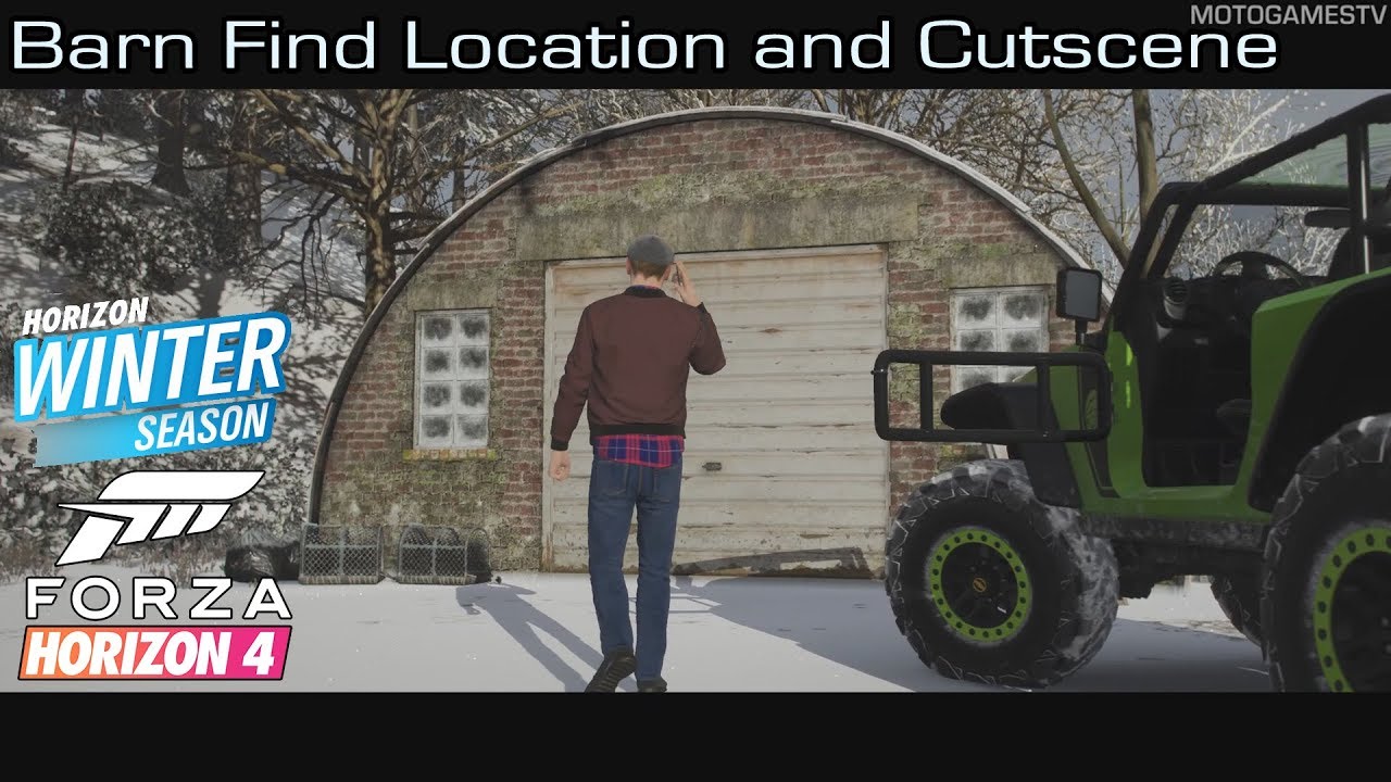 Forza Horizon 4 - Winter Season Barn Find Location and Cutscene