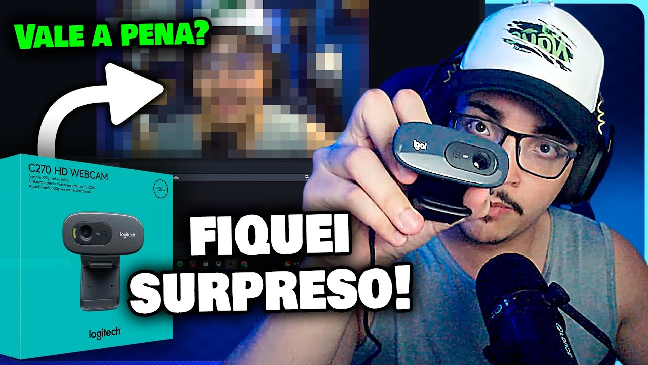 Logitech C270 é boa? Teste e como melhorar a qualidade da webcam no OBS Studio em 2025!