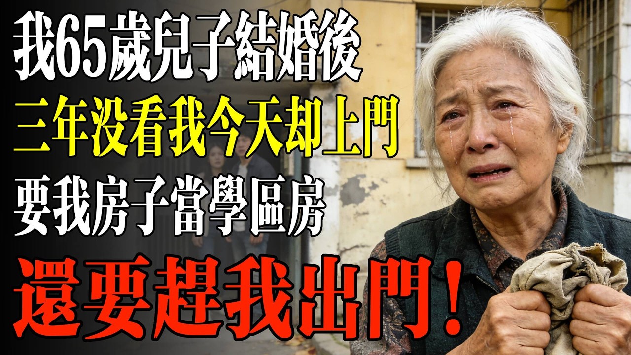 我65歲兒子結婚後，三年沒看我今天卻上門，要我房子當學區房，還要趕我出門！#幸福 #人生 #故事 #老年 #退休後 #情感 #人生感悟 #養生 #哲理 #老年生活