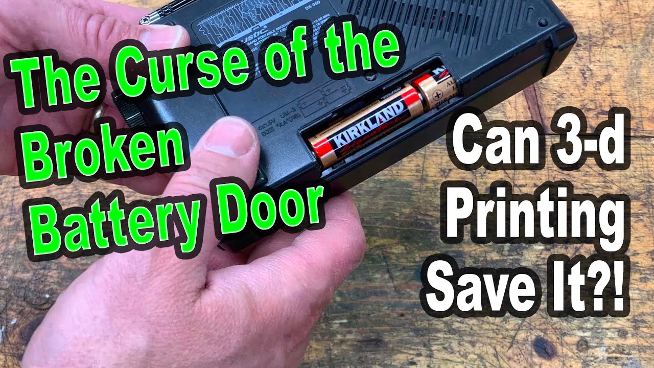 3D Printed DX-350 Shortwave Radio Battery Door