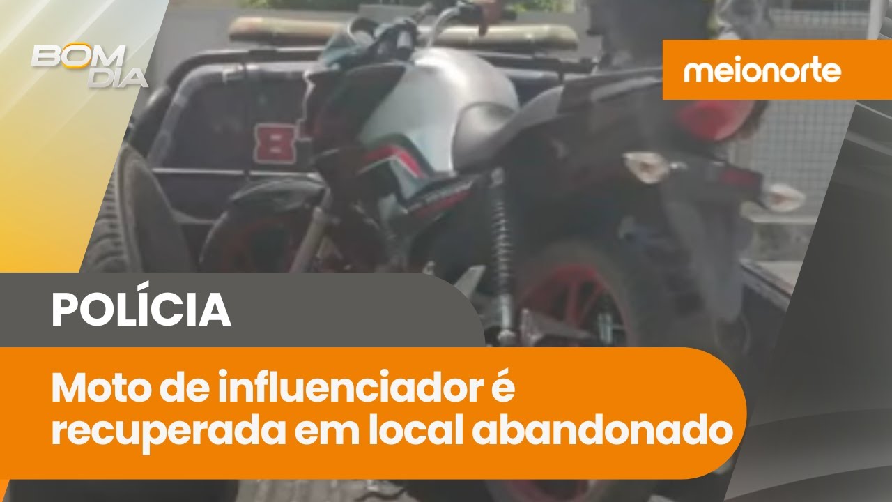 Moto de influenciador é recuperada em local abandonado; veículo de Ítallo Bruno; veja a ação!