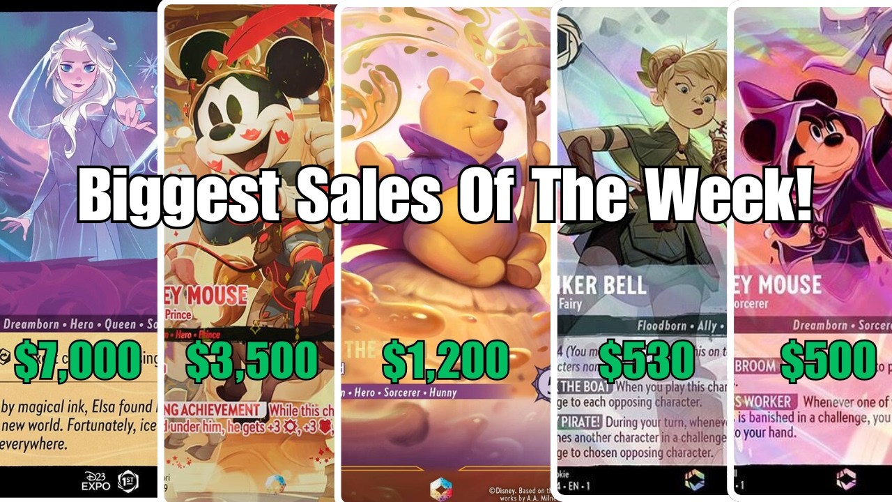 Безумные продажи Disney Lorcana на этой неделе (рекорды падают) - Еженедельный обзор
