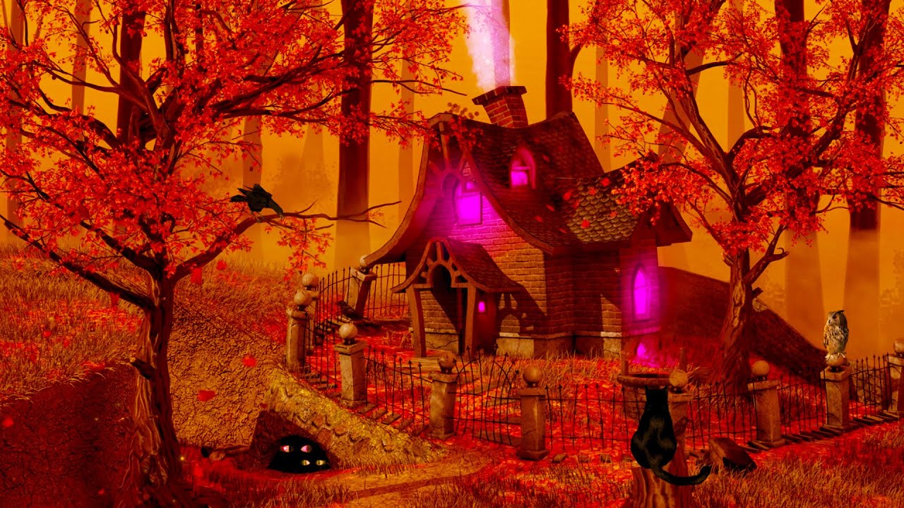 Witch's House Autumn Forest Ambience ASMR 🔮 🍁 Cauldron, Cozy Fall Forest & Witchy Sounds + More 🧙‍♀️