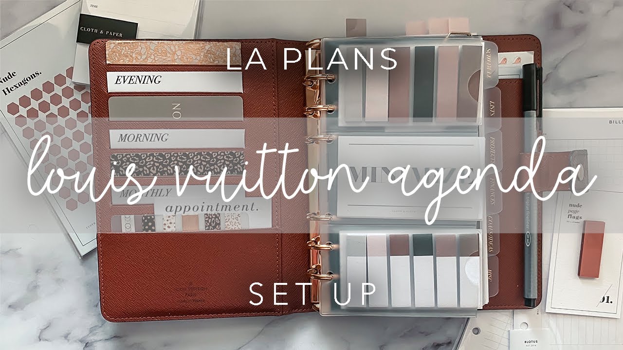 Louis Vuitton Agenda MM Set Up