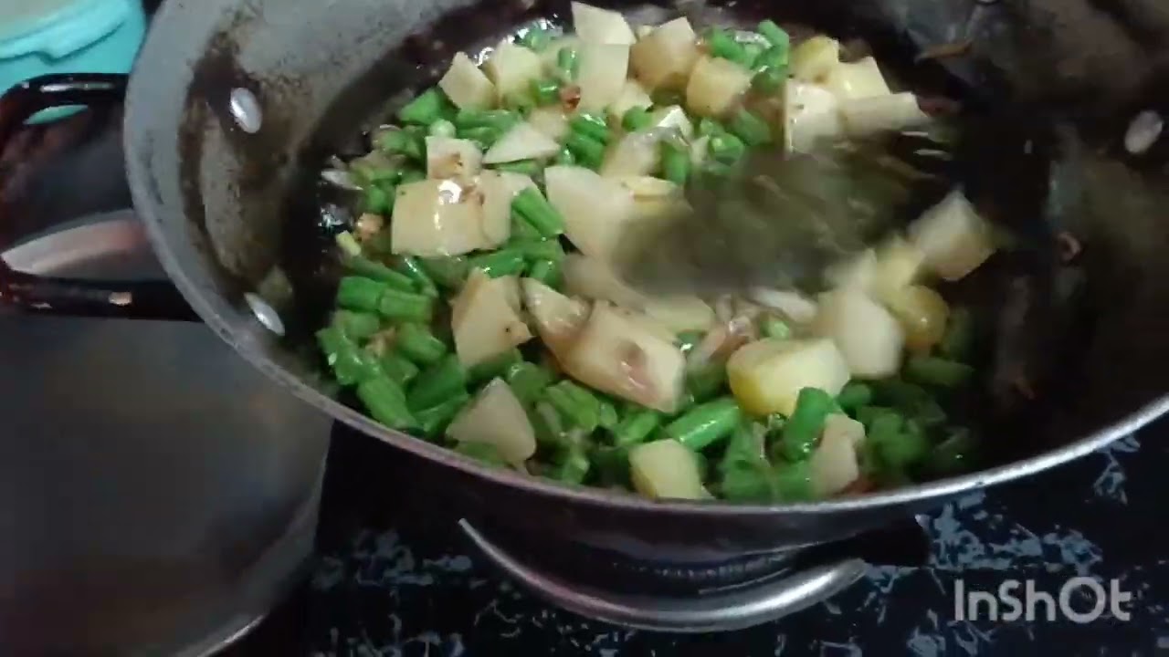 Aloo beans ki sabji#song#shorts 