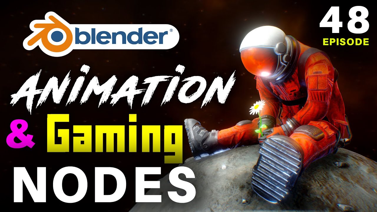 Blender Full Animation Tutorial - Episode 48 - Animation and Gaming Nodes in Hindi | Scene making