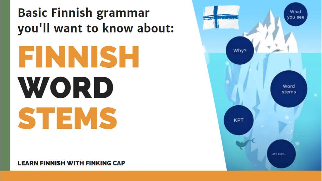 Finnish word stems | Introduction to why Finnish words change in the middle | KPT change