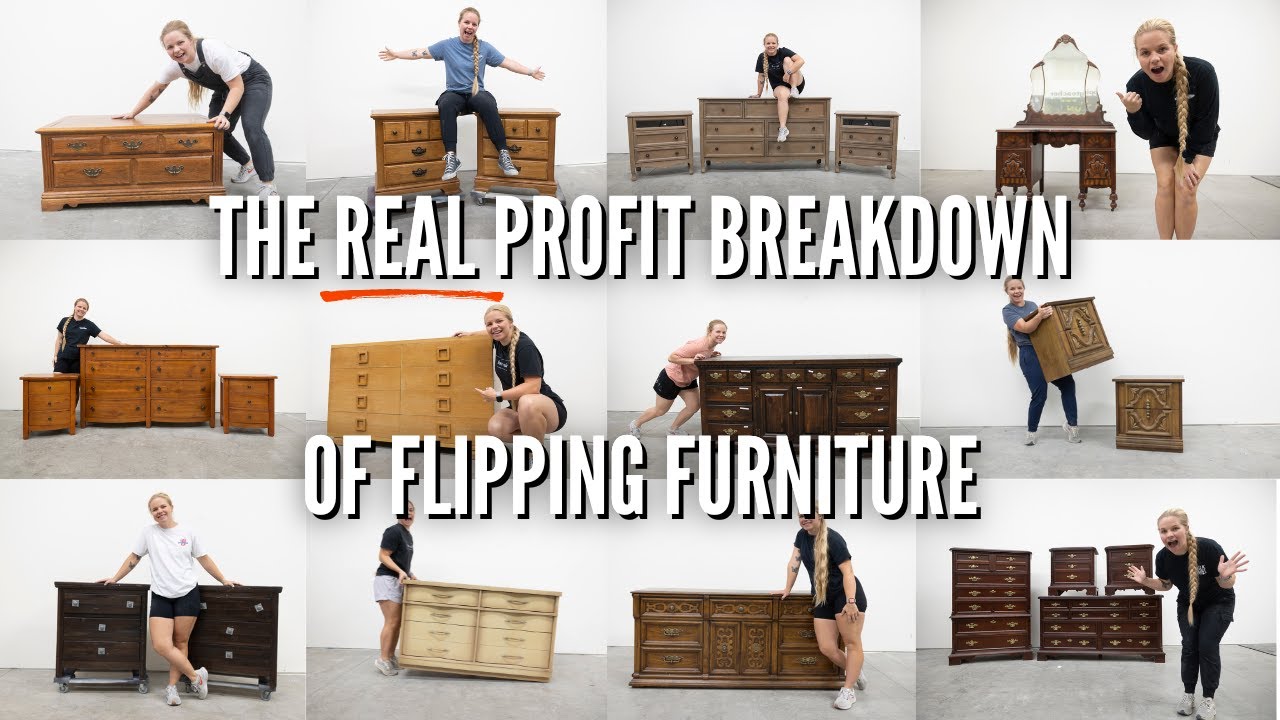 What Furniture Flipping ACTUALLY Pays Me 🤑🤑