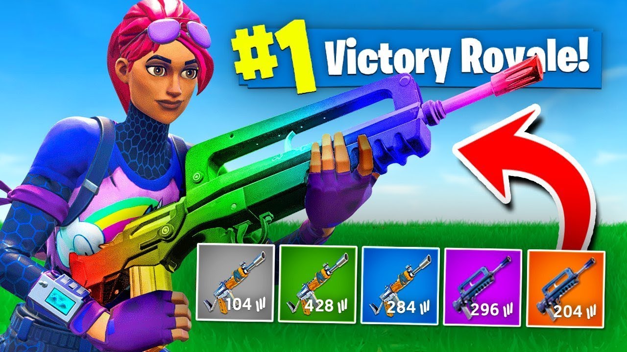The *RAINBOW* BURST ONLY Challenge In Fortnite Battle Royale!