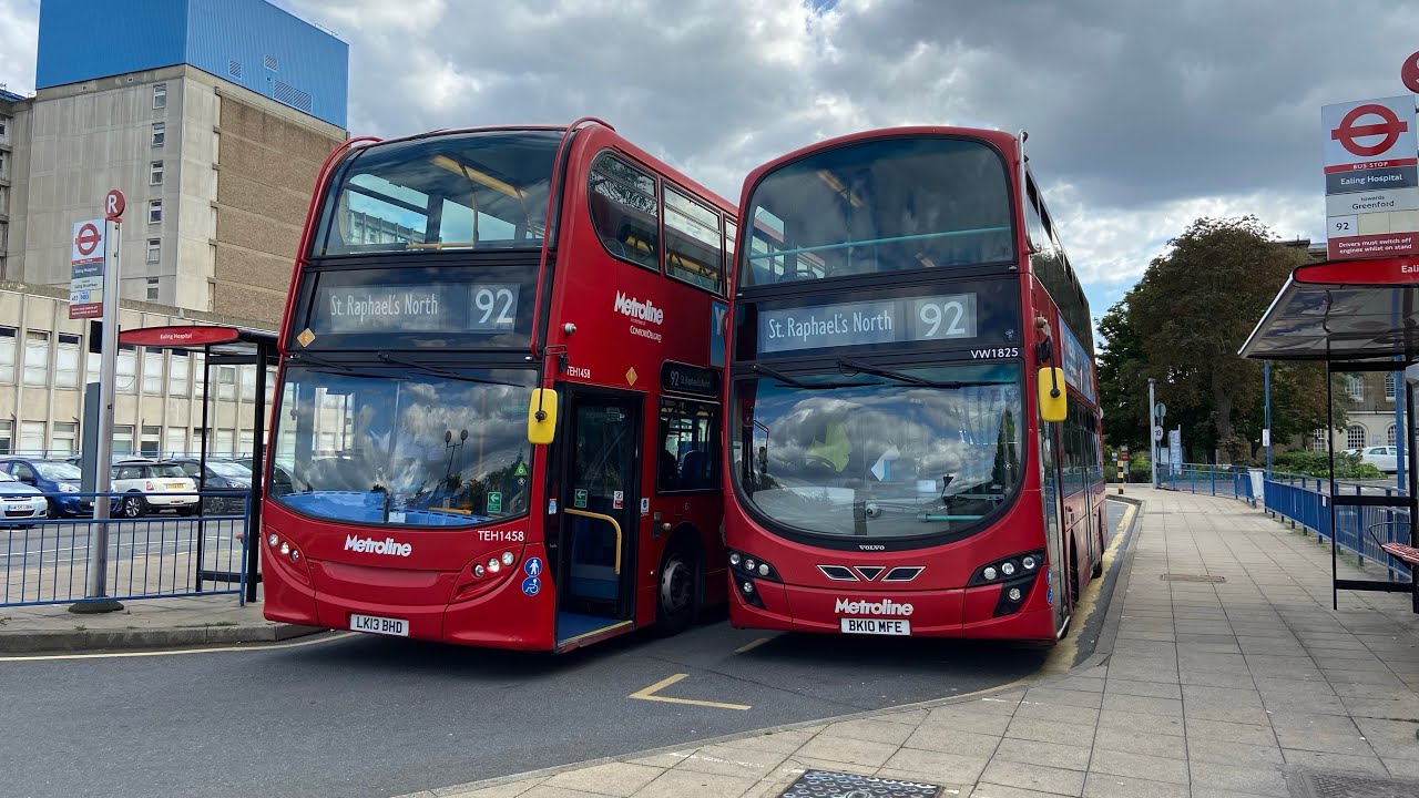 Full Route Visual | London Bus Route 92: Ealing Hospital to St Raphael’s North