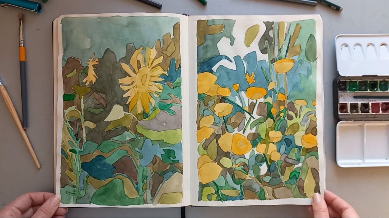 Sketchbook Tour! Fine art, Watercolor and lots of studies