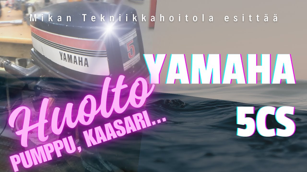 Yamaha 5CS perämoottorin huolto. Kaasutin, impelleri ja yleistä sipistelyä.