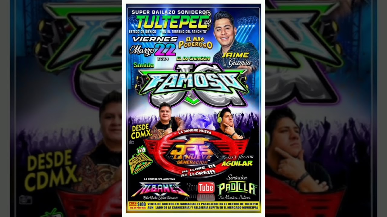 SONIDO FAMOSO EN TULTEPEC EDO.DE.MEXICO VIERNES 22 MARZO 2024 CD.COMPLETO VOL.1