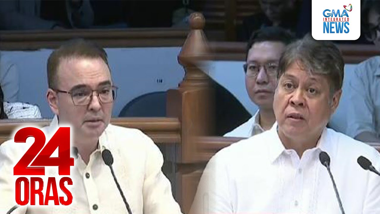 Sen. Pangilinan at Sen. Cayetano, nagkainitan sa pagtalakay ng reso... | 24 Oras