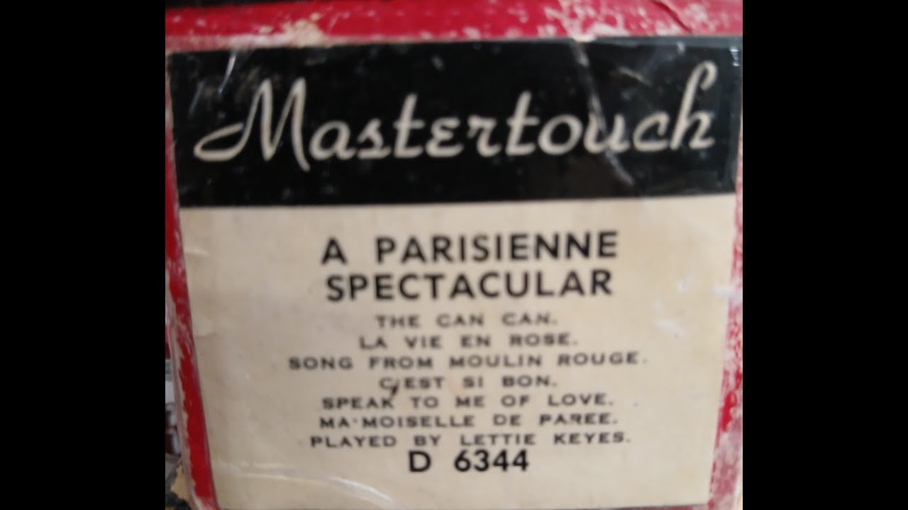 Parisean Spectacular Medley on Mastertouch Player Piano Roll 