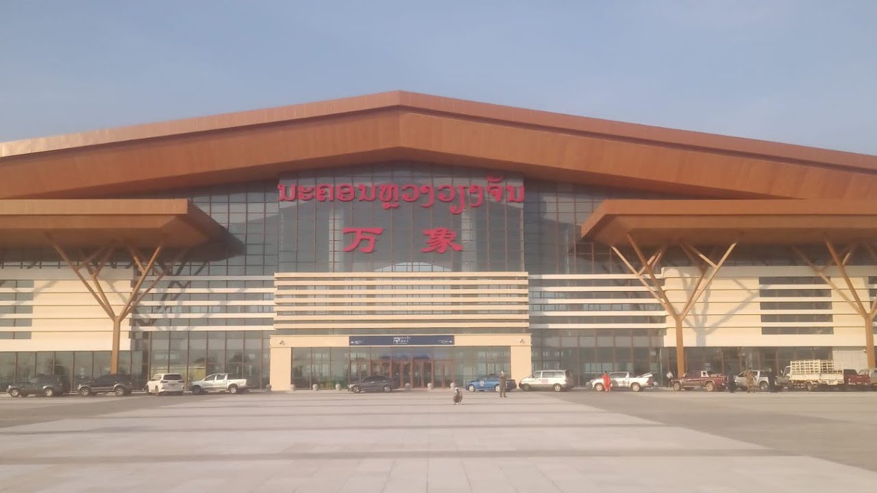 BULLET TRAIN Lao China Railway Vientiane station walking Tour 4k60fps December 2021 vlog PART 1