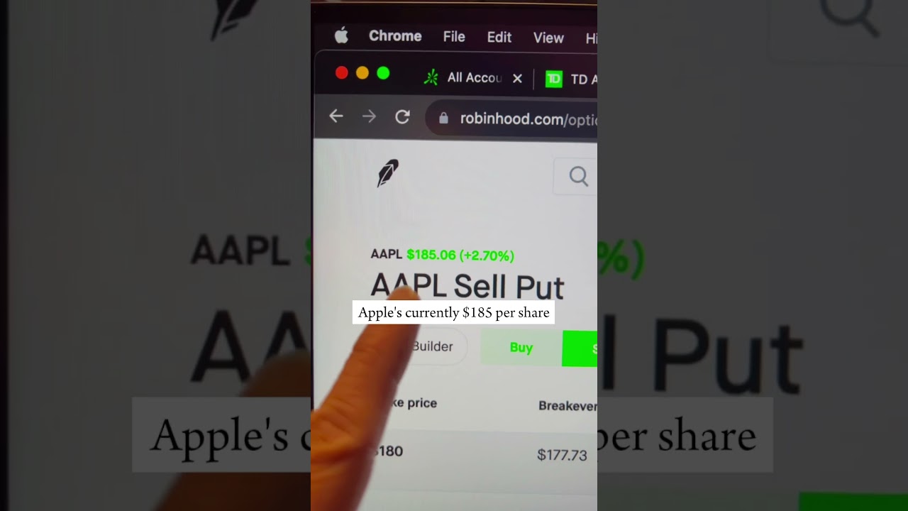 Пассивный доход в размере 100 долларов США при продаже обеспеченных пут-опционов