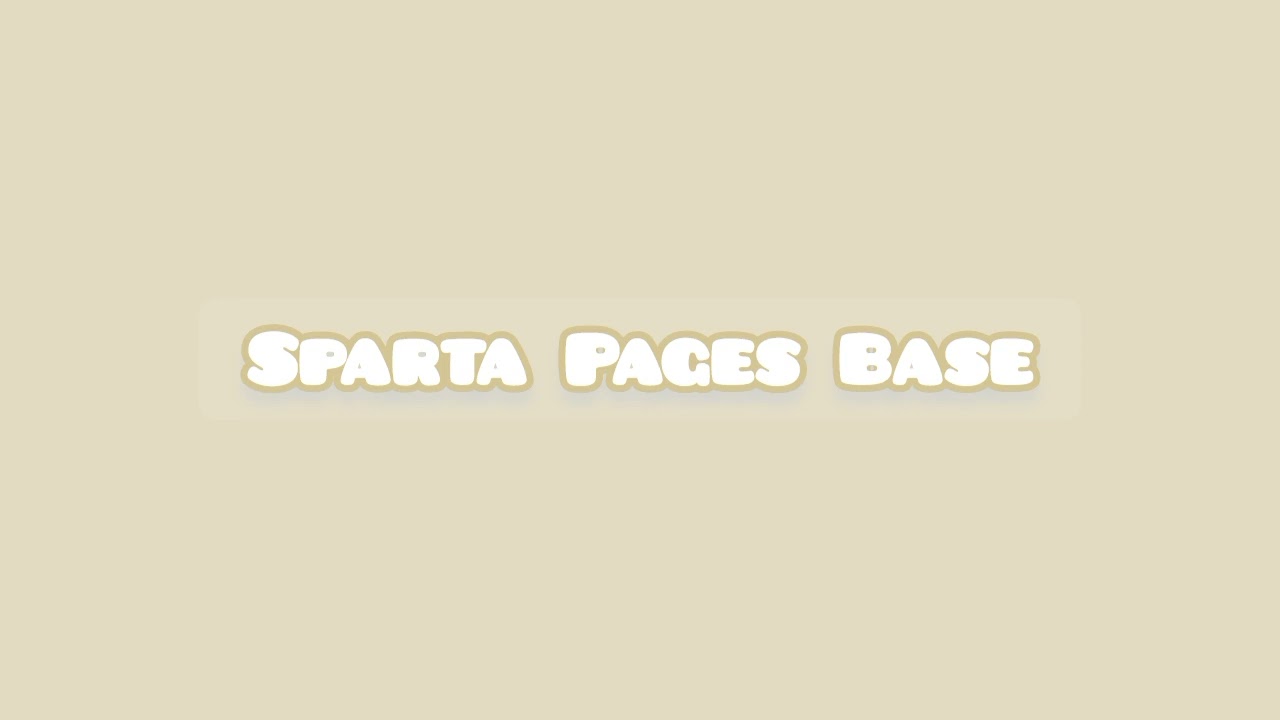Sparta Pages Base