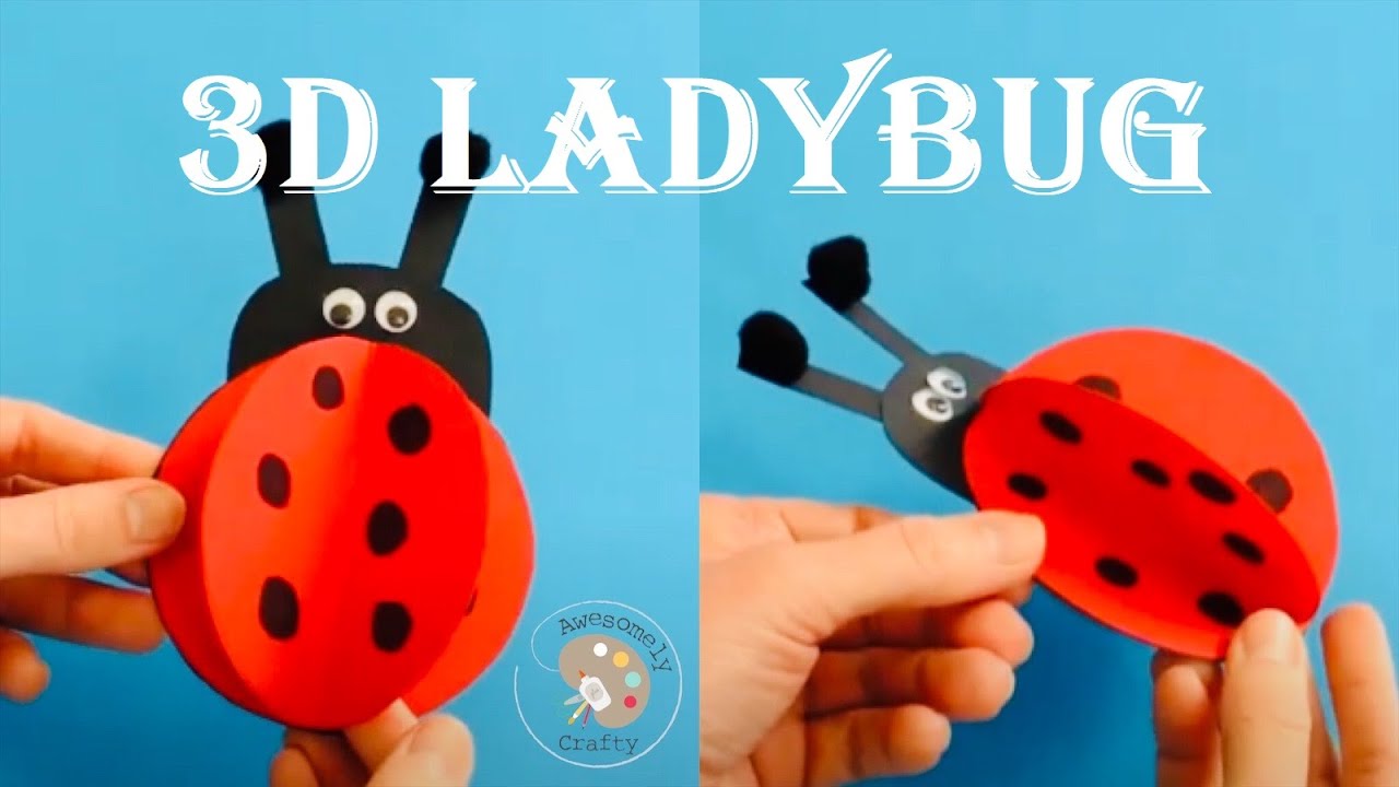 3D Ladybug Craft | Paper Craft for Kids