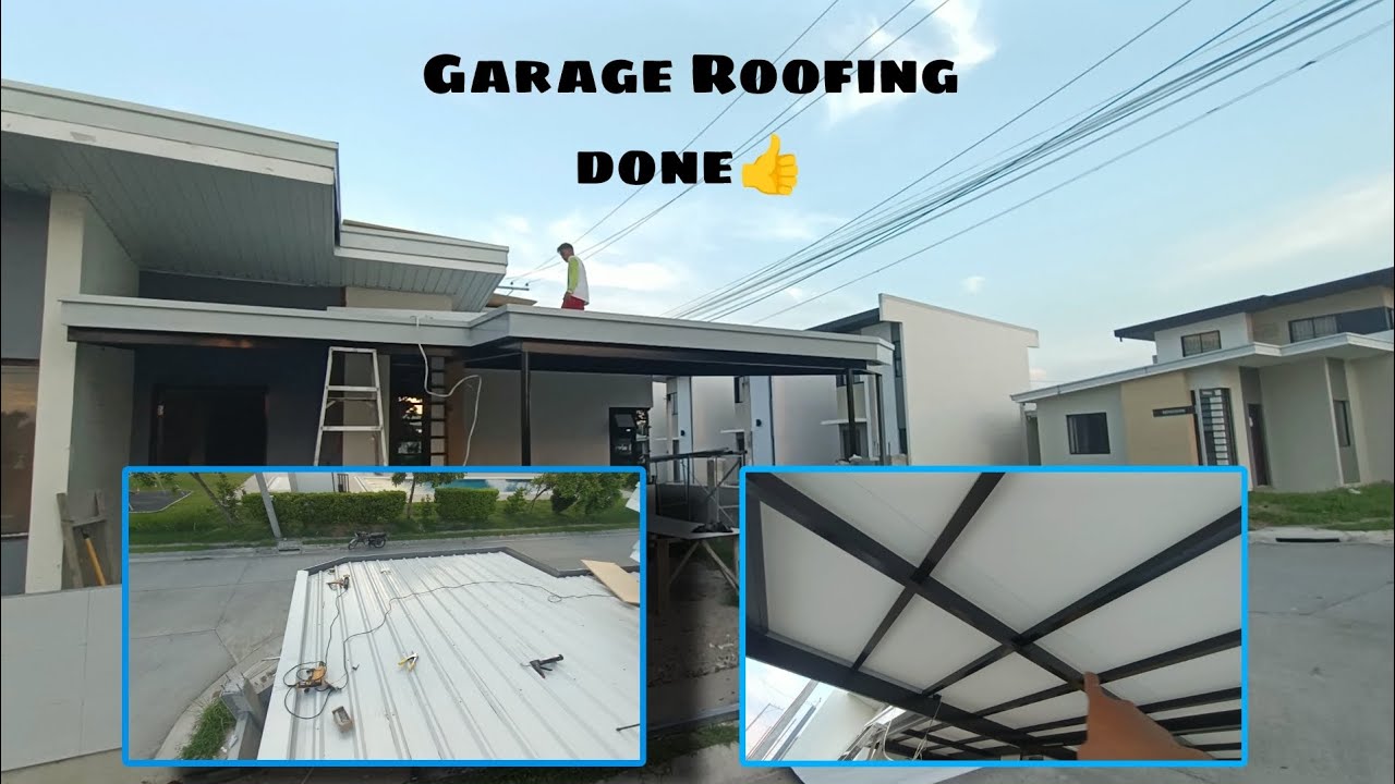 Tapos na ang Roofing sa Garahe. Amaia Scapes Project.