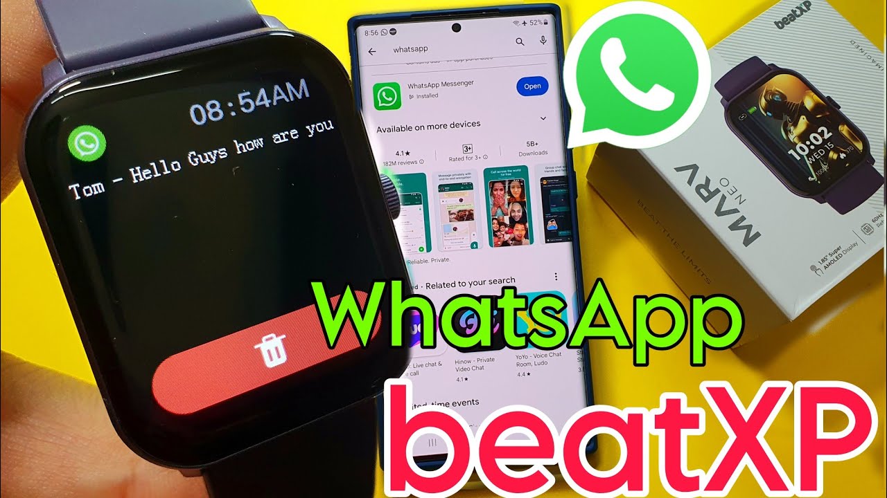 Beatxp Smartwatch Get WhatsApp Messages | WhatsApp In Beatxp Smartwatch | Beatxp Watch