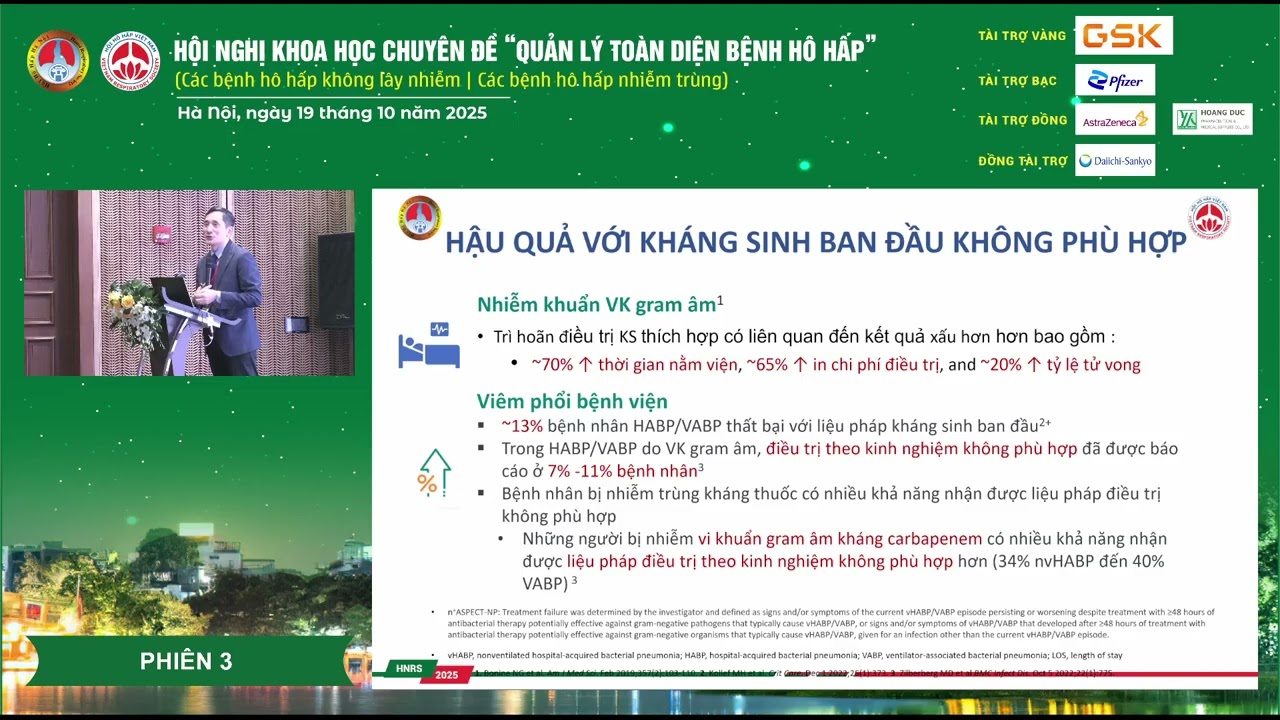 Lựa chọn kháng sinh điều trị viêm phổi bệnh viện trong kỷ nguyên vi khuẩn đa kháng thuốc