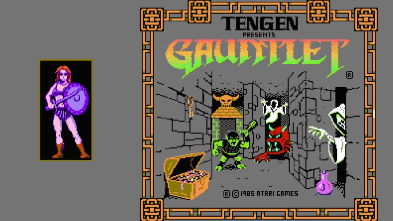 ファミコン ガントレット ヴァルキリー クリア　NES GAUNTLET Valkyrie ALL