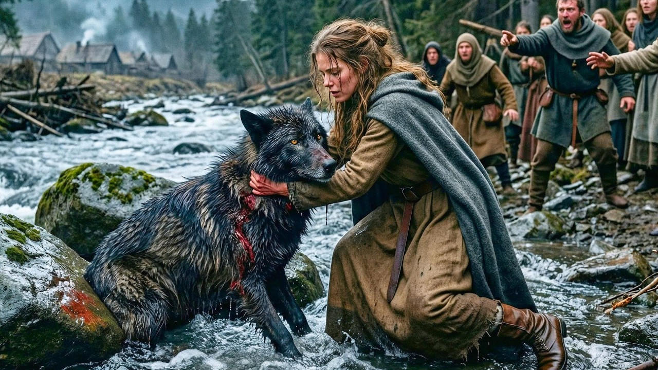“Don’t Touch That Wolf,”They Warned—But She Saved Him In The River,And The Alpha King Came After Her