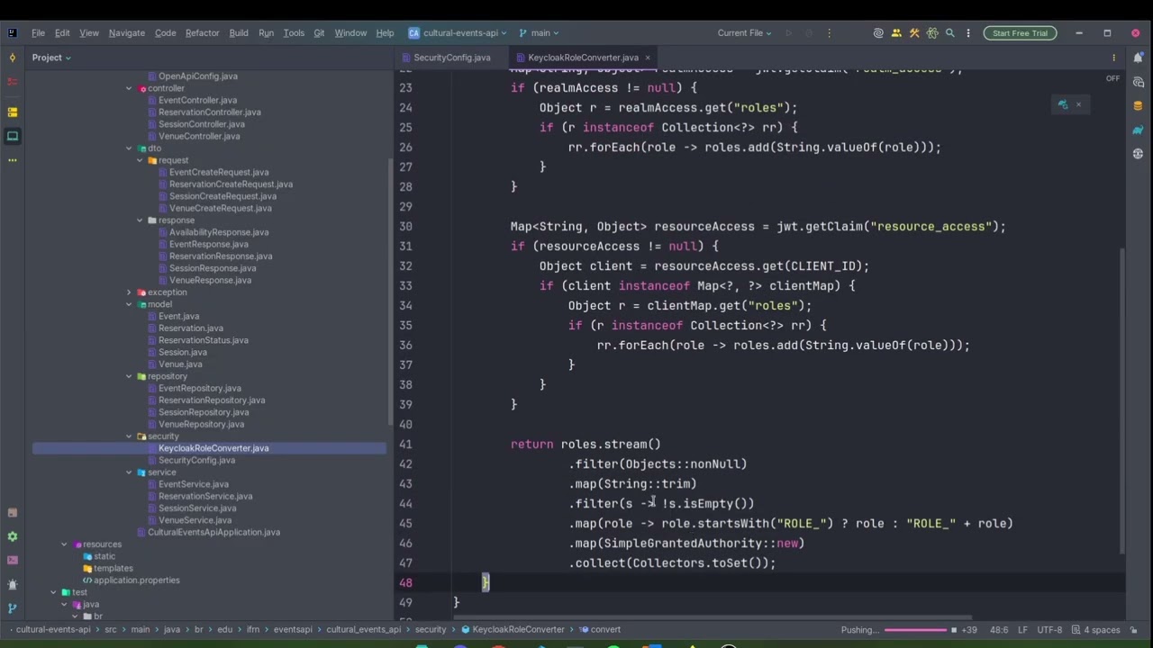Projeto de sistemas corporativos  - API de Eventos