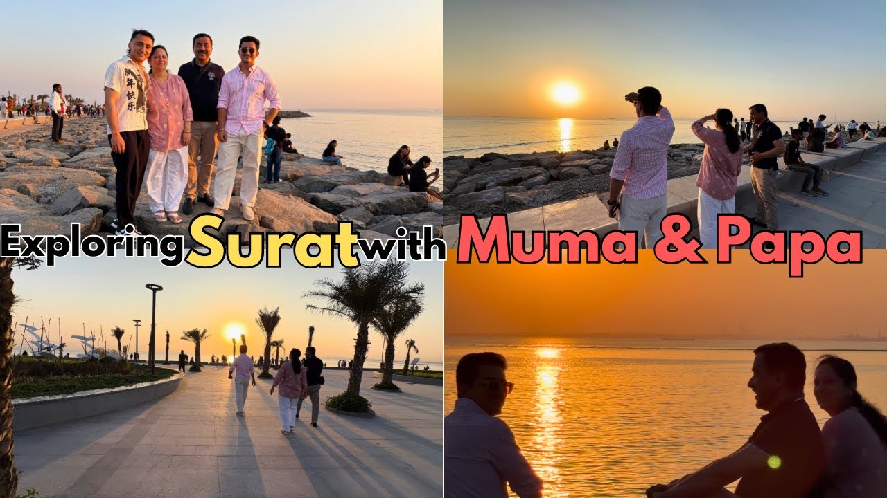 Aaj hum Muma aur Papa ko le kar gaye Surat ki sabse khubsurat jagah 🤩😋 Ye jagah jannat se kam nahi🥹😇