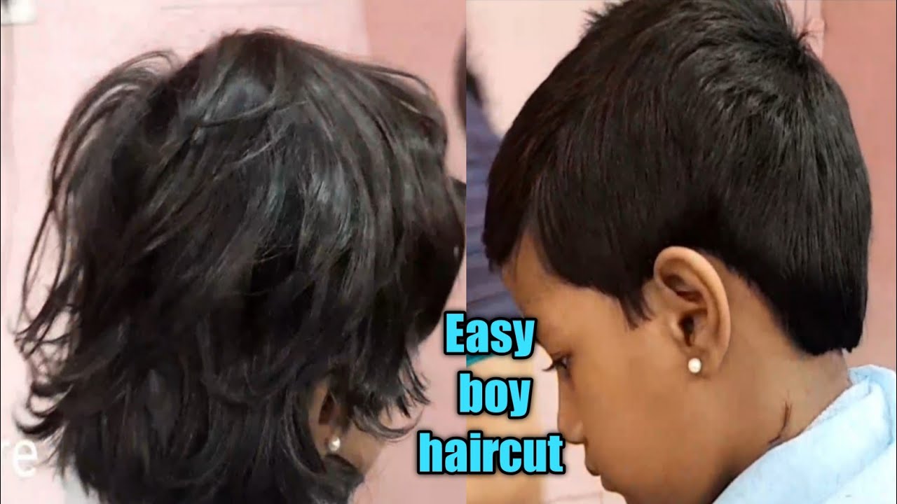 boy haircut for girls step by step/easy boy haircut/baby haircut/haircut for girls/ haircut tutorial